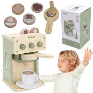 VIGA PolarB drewniany ekspres do kawy zielony + akcesoria 44216 montessori